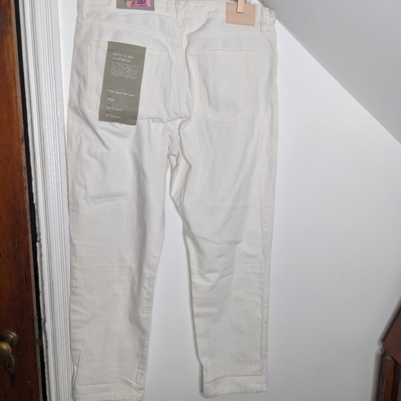 EVERLANE High Rise The Cotton Summer Jean in Bone NEW Size 32 Regular - Picture 9 of 9